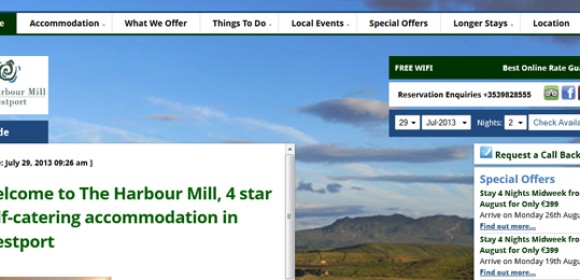 New Responsive Website for The Harbour Mill in Westport