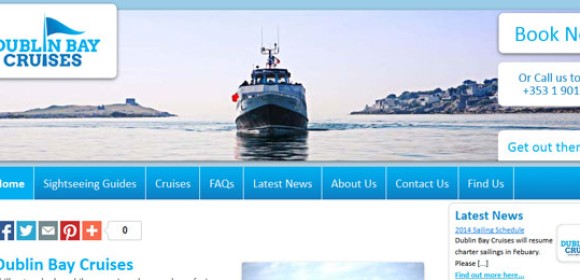 New Responsive Website for Dublin Bay Cruises