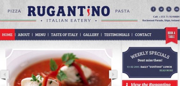 New Website Launched for Rugantino Italian Eatery