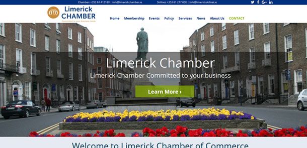 Limerick Chamber of Commerce Responsive Redesign
