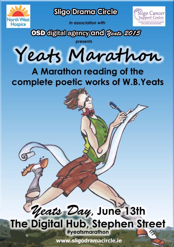 Yeats Marathon Yeats Festival Yeats June 13th 2015