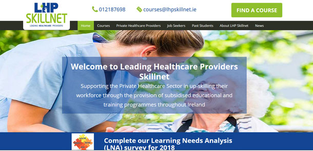 LHP Skillnet Responsive Website and Web App