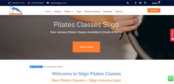 Sligo Pilates Redesign