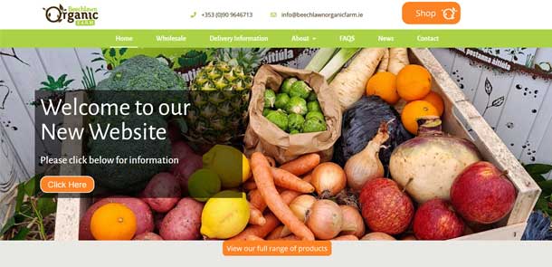 Beechlawn Organic Farm Website and Shop